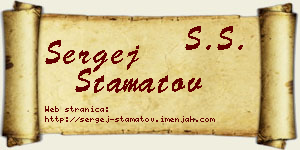 Sergej Stamatov vizit kartica